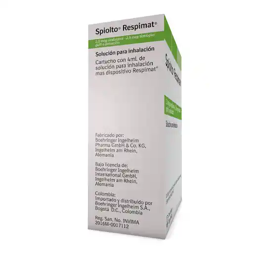 Spiolto Respimat Solución para Inhalación (2.5 mcg/2.5 mcg)