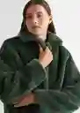 Abrigo Sherpa Verde Pastel Talla 19 Teen Niñas Mango
