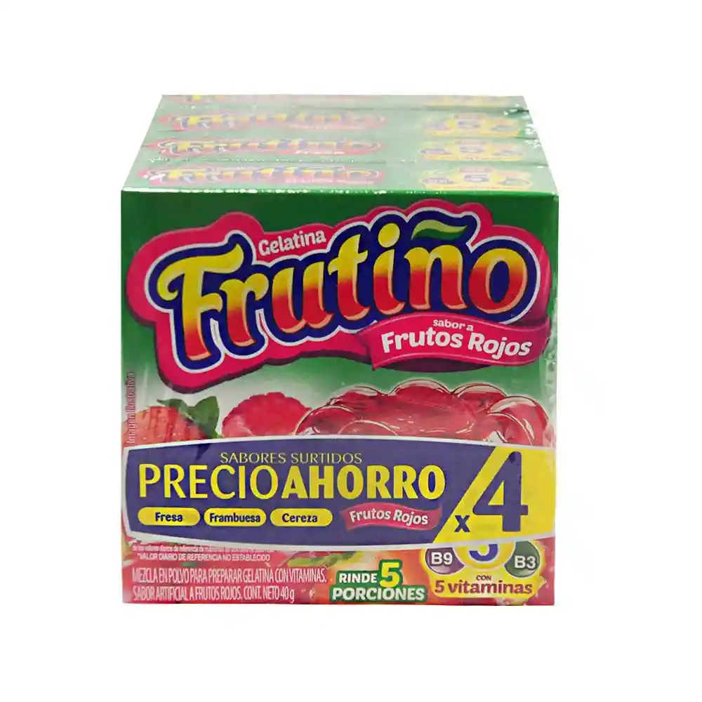 Frutino Gelatina Pack Frutos Rojos