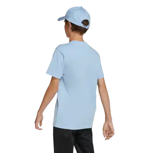 Adidas Camiseta Manga Corta Tee 160 Lifestyle de Niño Azul T M