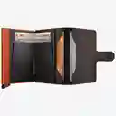 Secrid Billetera Slim Con Mecanismo Patentado Marrón-Naranja