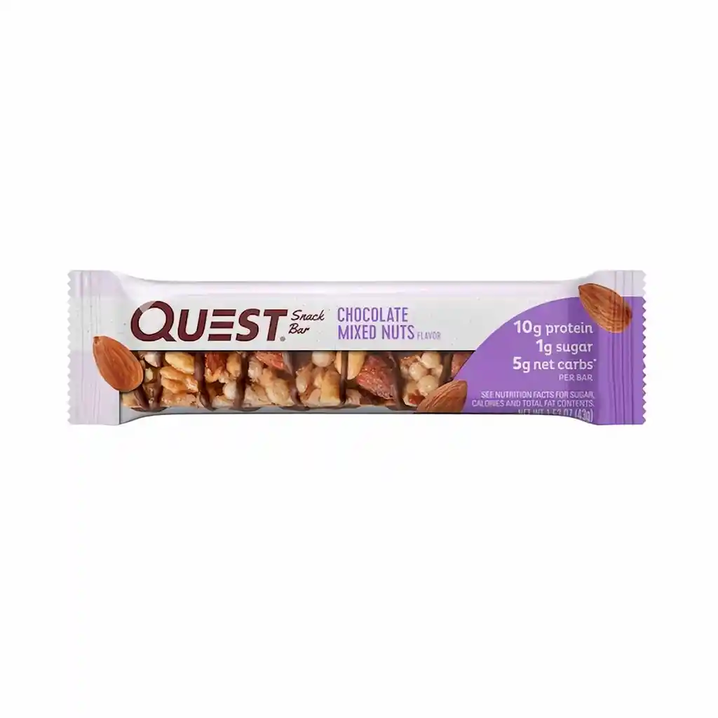 Quest Snack Barra de Nueces Mixtas con Chocolate