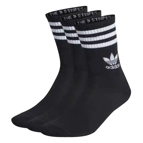 Adidas Calcetines Originals Crew Sock 3Str Unisex Negro Talla S
