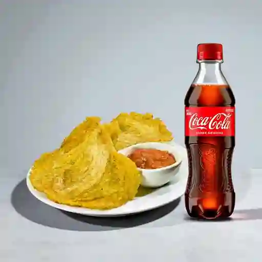 Combo Tostones c/ Guacamole&Hogao +Cocacola Orig 400ml
