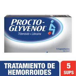 ProctoGlyvenol Supositorios (400 mg / 40 mg)
