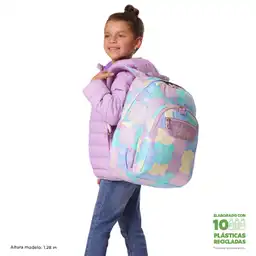 Morral Juvenil Porta Pc 14" Acuarela Verde