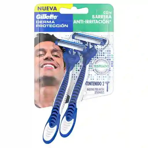 Gillette Derma Protección Cuchilla de Afeitar Para Hombre