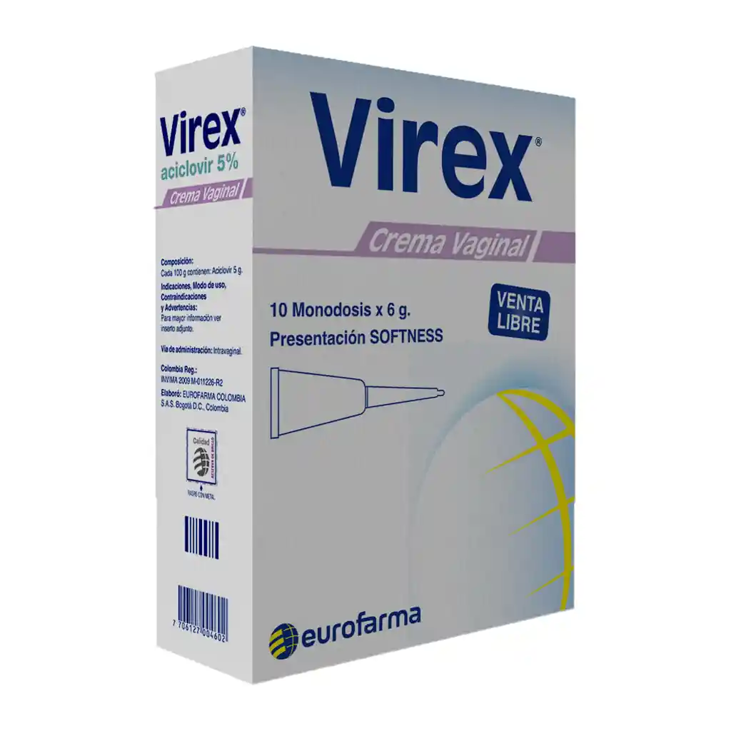 Virex 5% Crema Vaginal