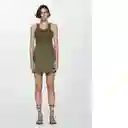 Vestido Morrone Khaki Talla XL Mujer Mango