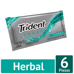 Trident Goma de Mascar Sabor a Menta Herbal