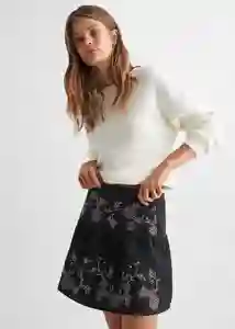 Falda Sari Negro Talla 21 Teen Niñas Mango