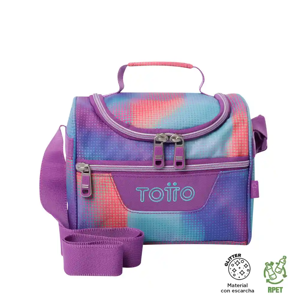 Lonchera Pizarra Glitter Verde Con Aislamiento Térmico