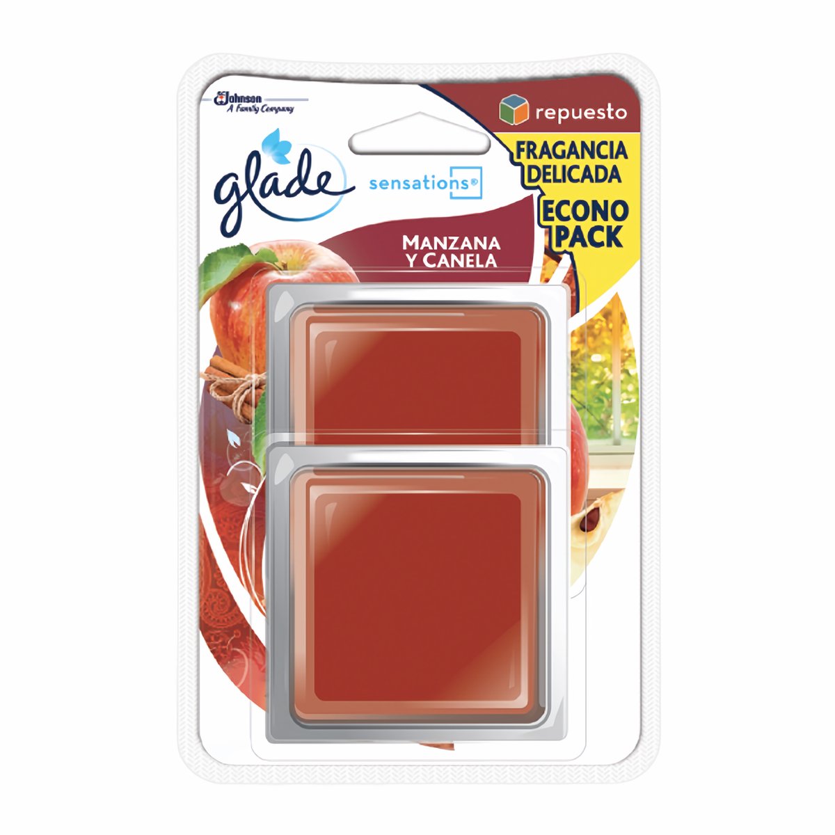 Glade Ambientador en Gel Manzana y Canela 2 und