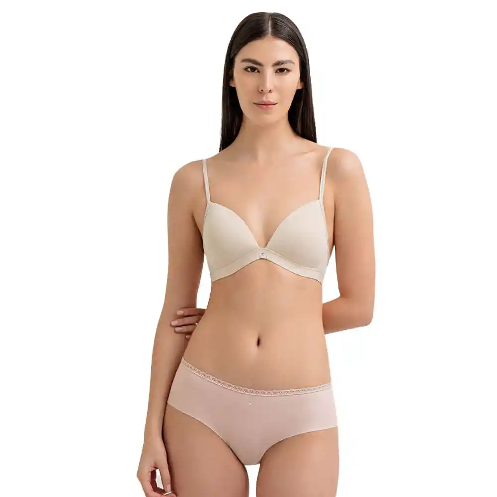 Panty Cachetero en Microfibra Femenino Eufrosine Soft Punto Blanco Talla M
