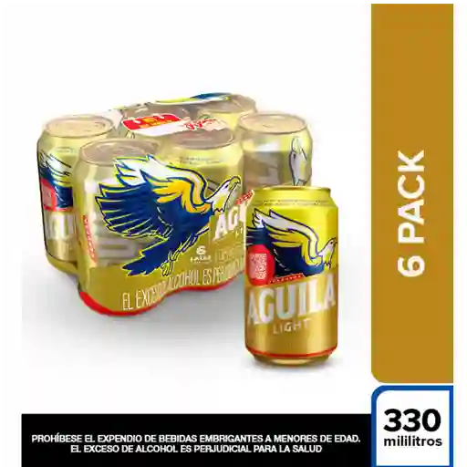 Cerveza águila light 330 cc