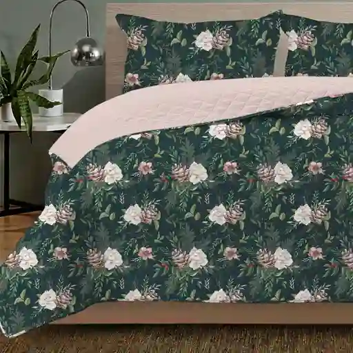 Cubrelecho Estampado Finlandek King (200 X 200 Cm) Poliéster Navidad