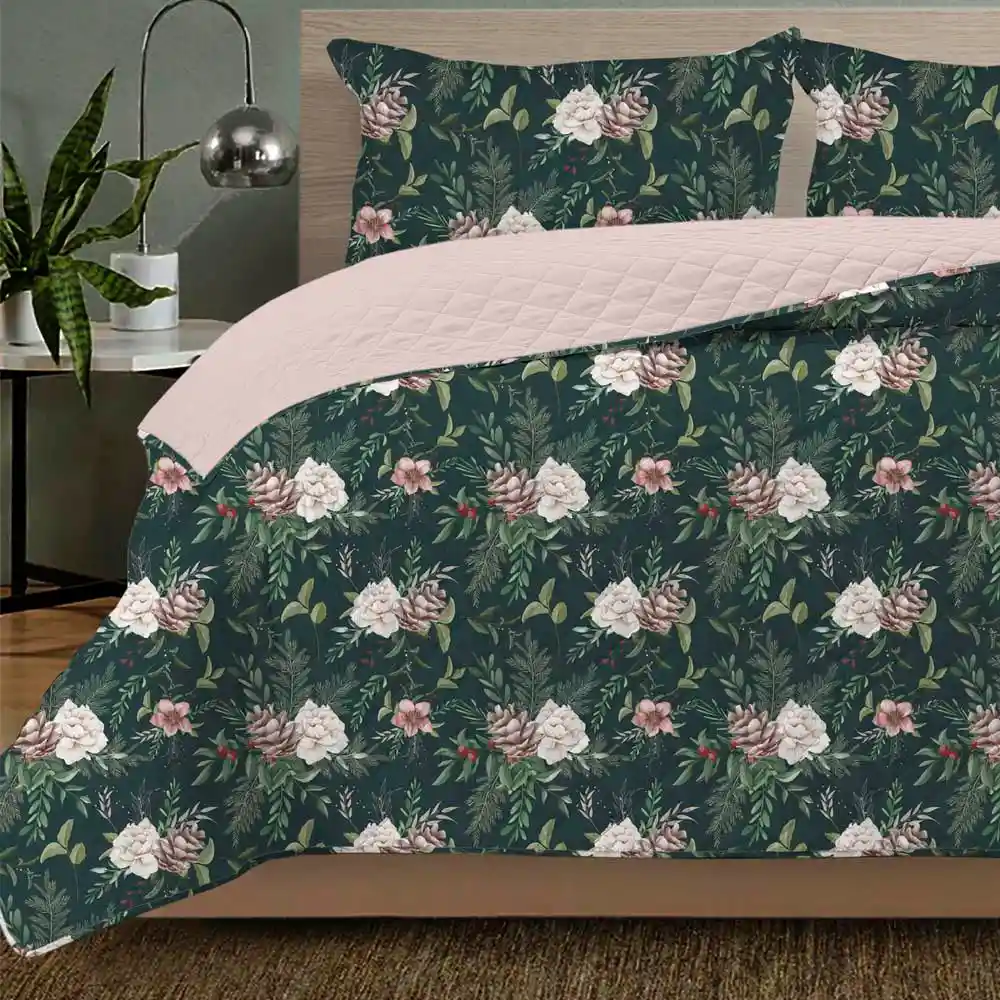 Cubrelecho Estampado Finlandek King (200 X 200 Cm) Poliéster Navidad