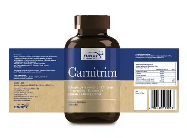 Funat Suplemento Dietario Carnitrim