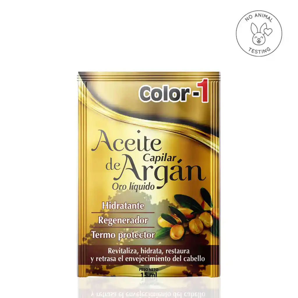 Aceite Capilar de Argán Oro Líquido Caja X 24 Sachets Color-1