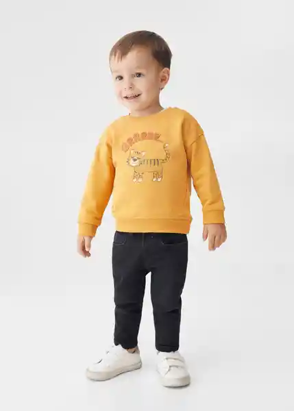 Sudadera Roar Mostaza Talla 72 Niños Mango