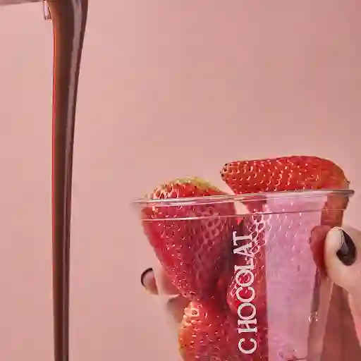 Fresas con Chocolate Semi-Amargo 70%