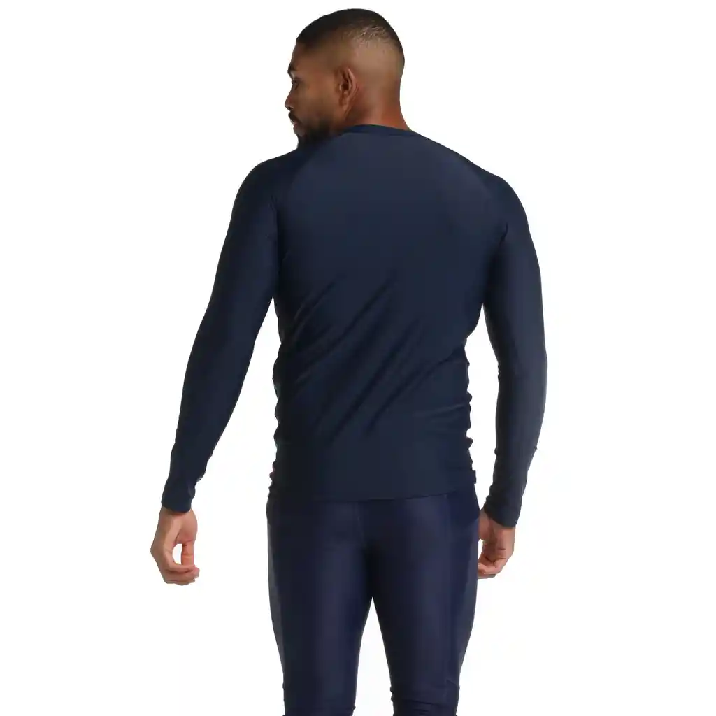 Camiseta Manga Larga Sunshine Gradient Tubes Hombre Azul-xxl