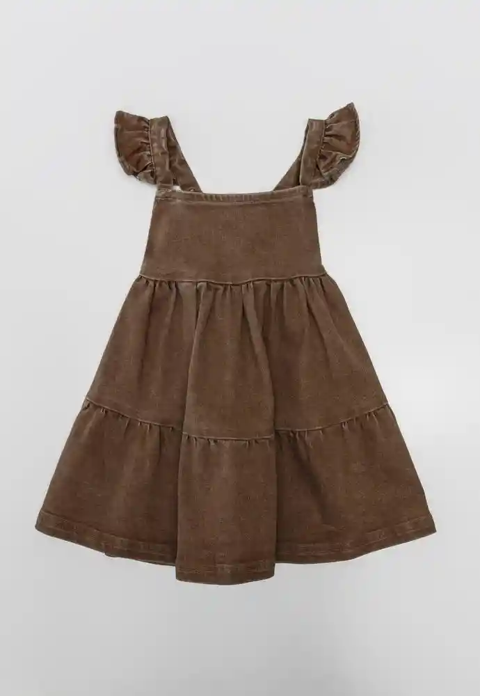 Vestido Tiras 9/12meses-cafe