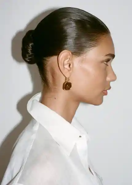 Pendientes Carmela Oro Talla 99 Mujer Mango