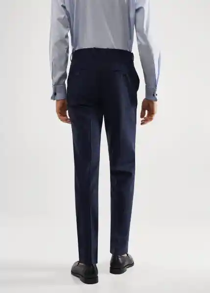 Pantalón Breda Marino Talla 38 Hombre Mango