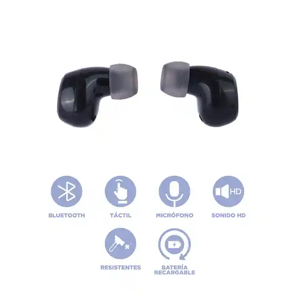 Audifonos Tws Space Capsule Serie Negro D50 Miniso