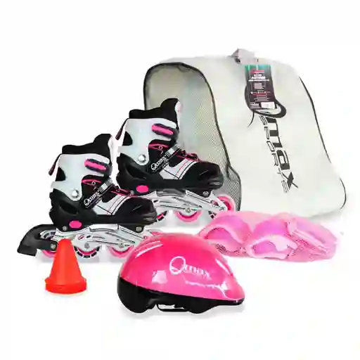 Qmax Set de Patinaje Pink L OC6198PL