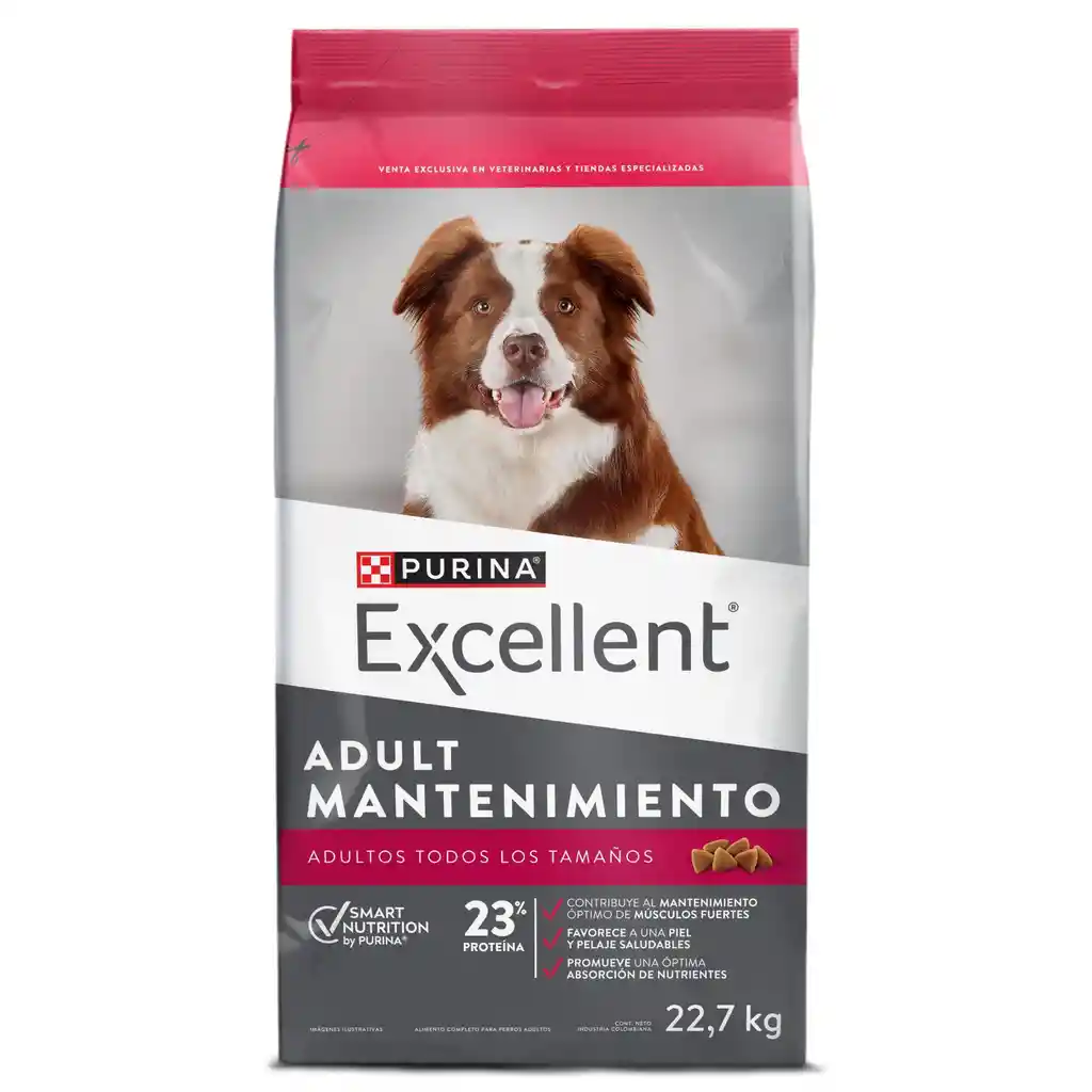 Comida para perros EXCELLENT ADULT Mantenimiento x 22,7 kg