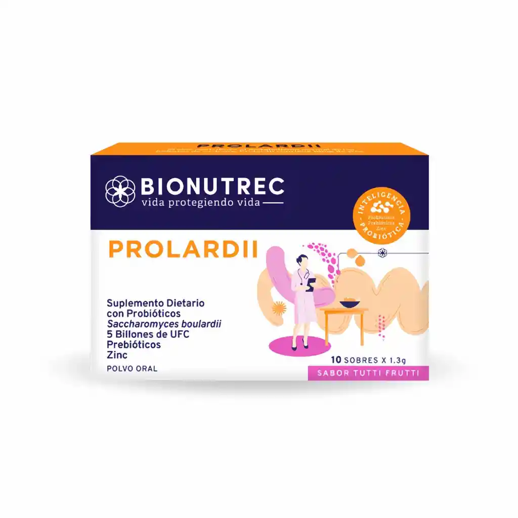 Bionutrec Prolardii Suplemento Dietario Probiótico Tutti Frutti