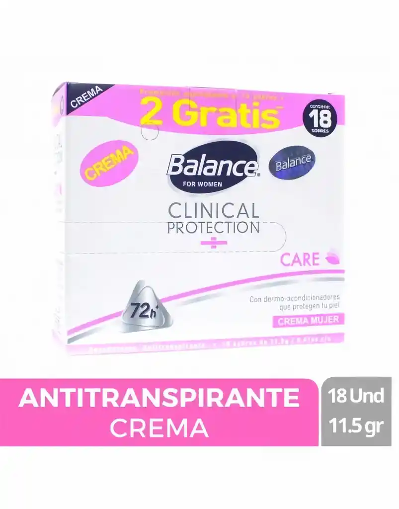Balance Desodorante Clinical Women en Crema