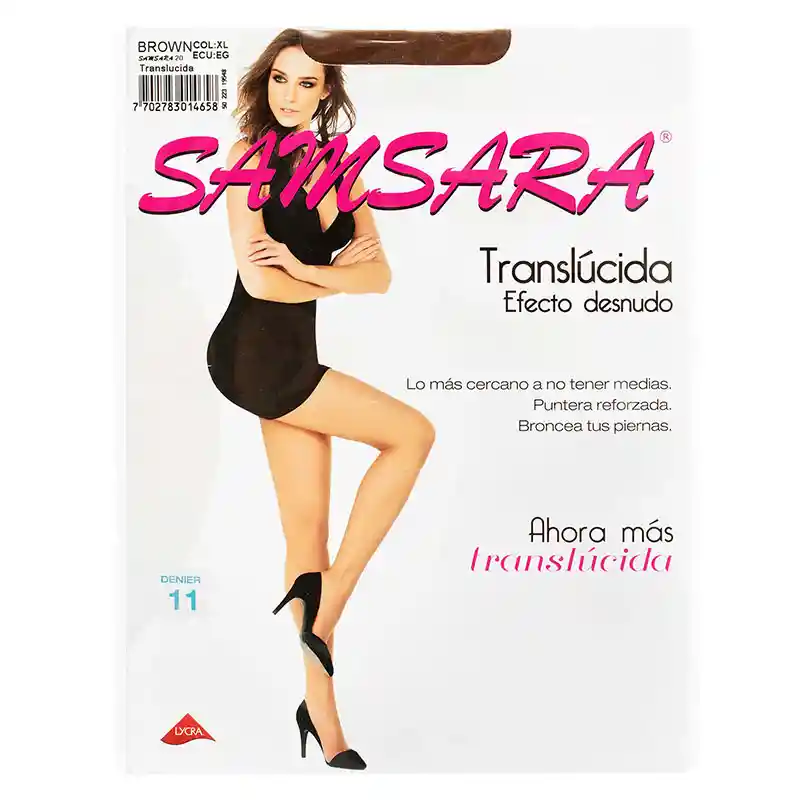 Samsara Medias Translúcidas Tono Café XL  