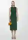 Vestido Fertina Verde Talla M Mujer Mango