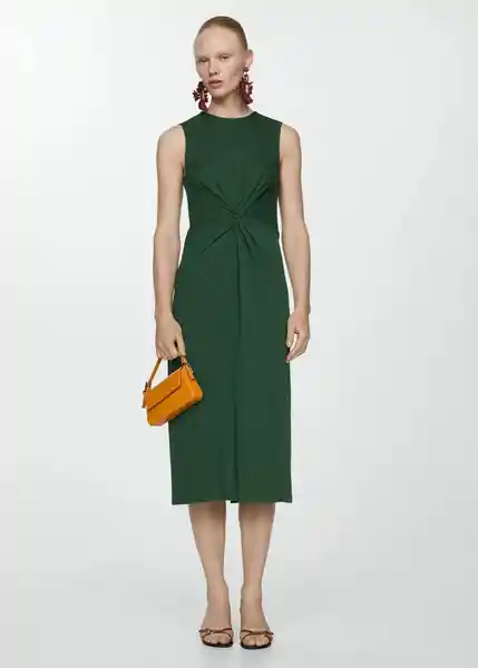 Vestido Fertina Verde Talla M Mujer Mango