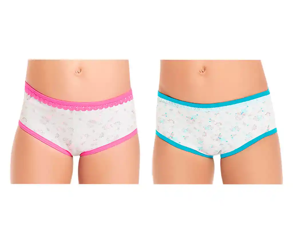 Panty Niña Duo Lycra Algodón Estampado Lely Talla 4