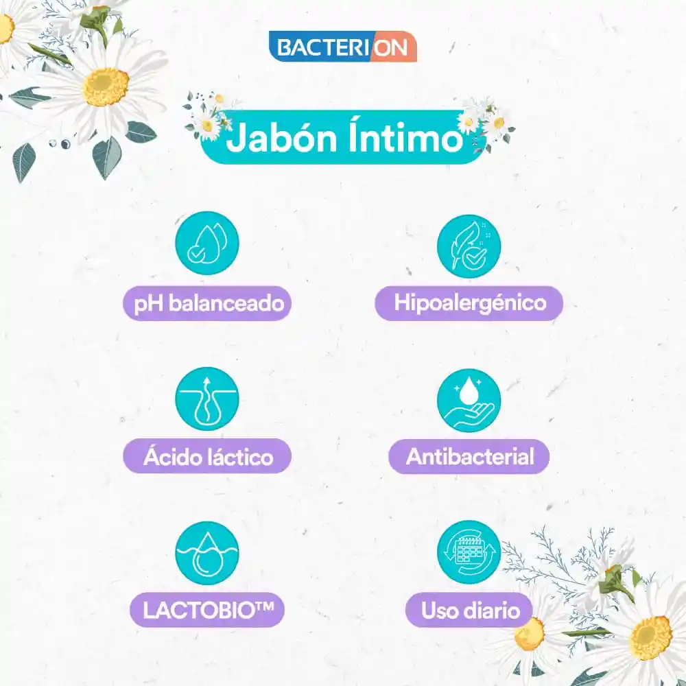 Jabon Intimo Bacterion Manzana Calendula