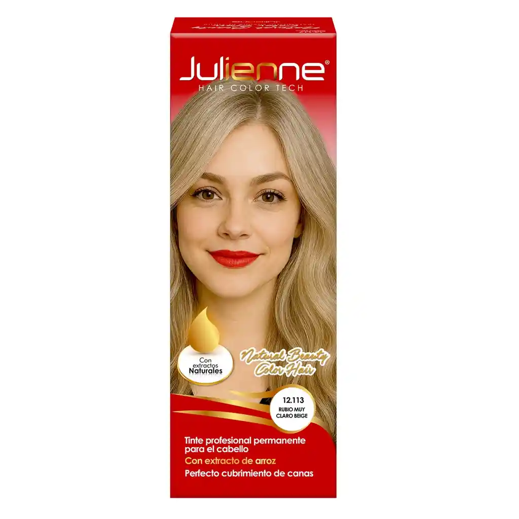 Tinte Julienne Tubo Rubio Muy Claro Beige 12-113