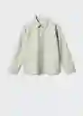 Camisa Pol Khaki Talla 10 Niños Mango