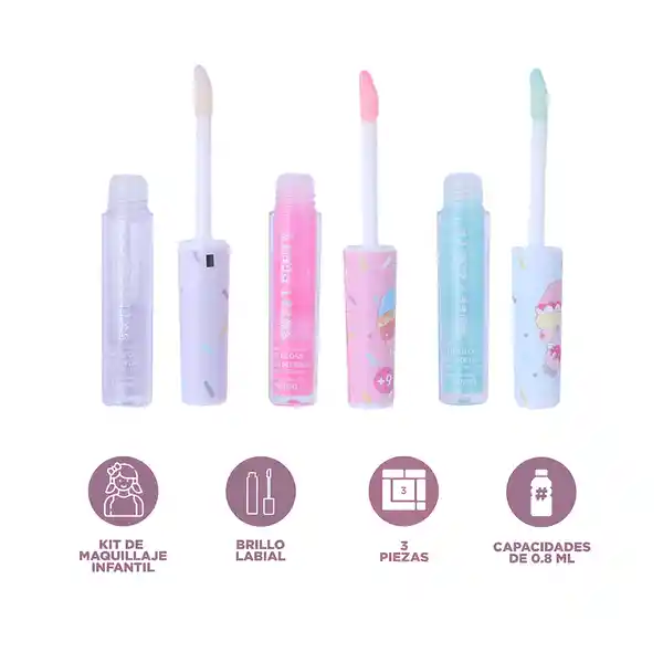 Bálsamo Labial Serie Dessert Theme Long Tube Miniso