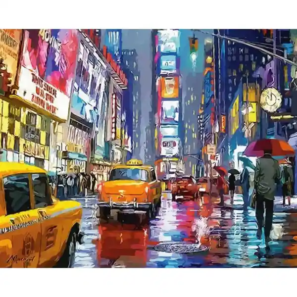 Ingenio Destreza Mental Pintura Por Números - Times Square