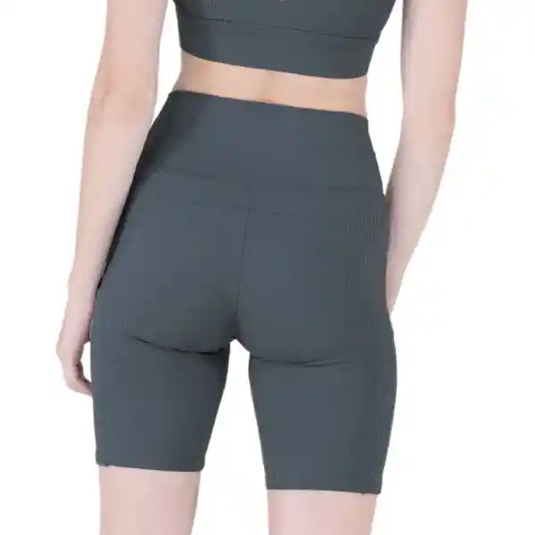 Short Ribbed Gris Talla M Everlast