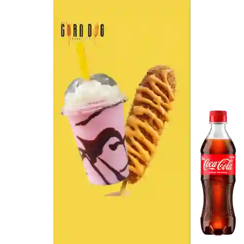 Combo Malteada +Corndog Mitad +Cocacola Orig 400ml