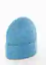 Gorro Mohi Azul Talla 99 Mujer Mango