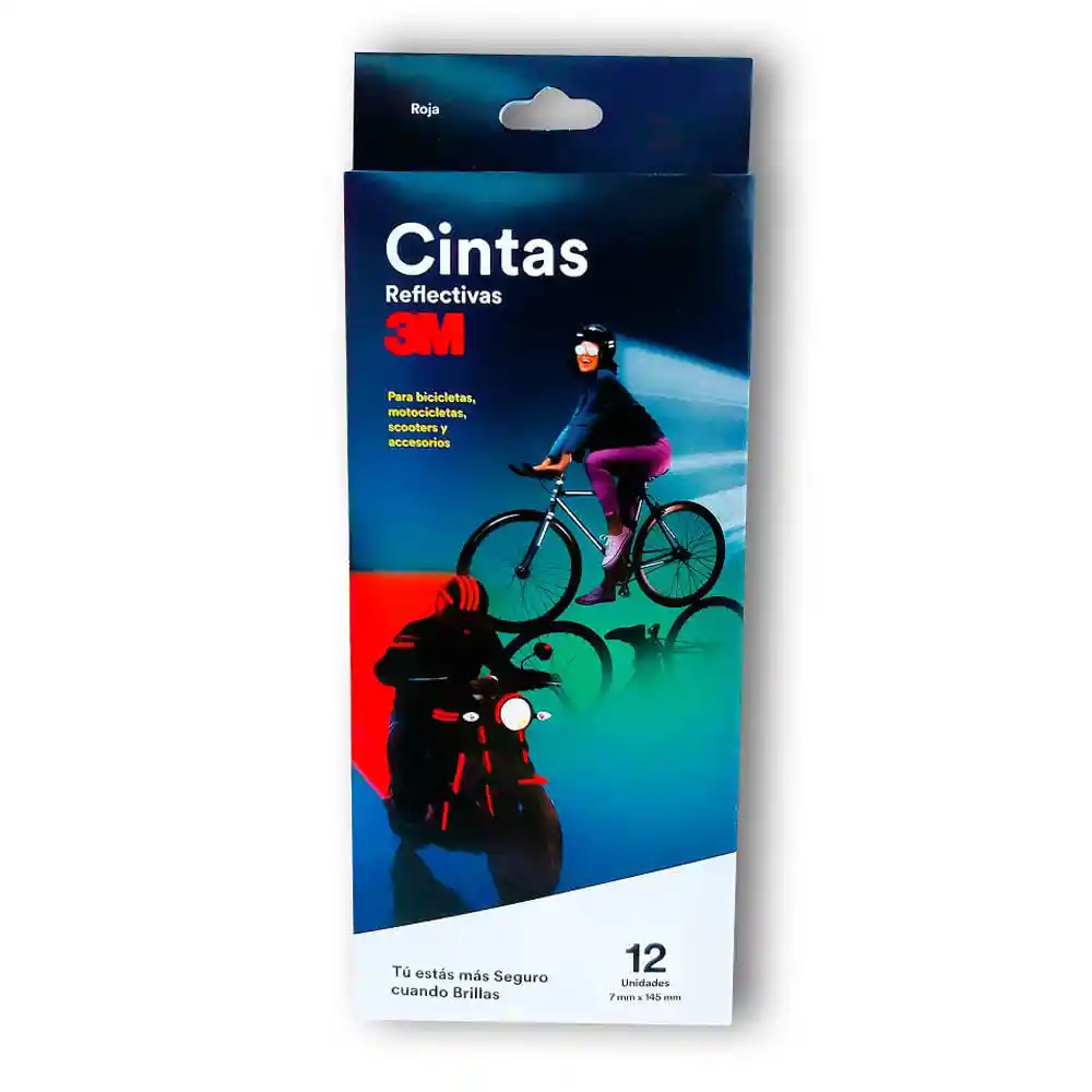 3M Cinta Reflectiva Rojo