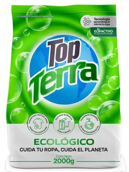 Top Terra Detergente Ecológico en Polvo