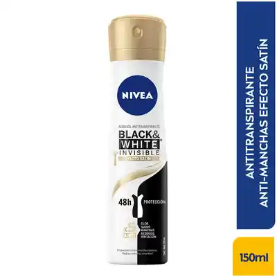 Nivea Desodorante Black & White Efecto Satín en Aerosol