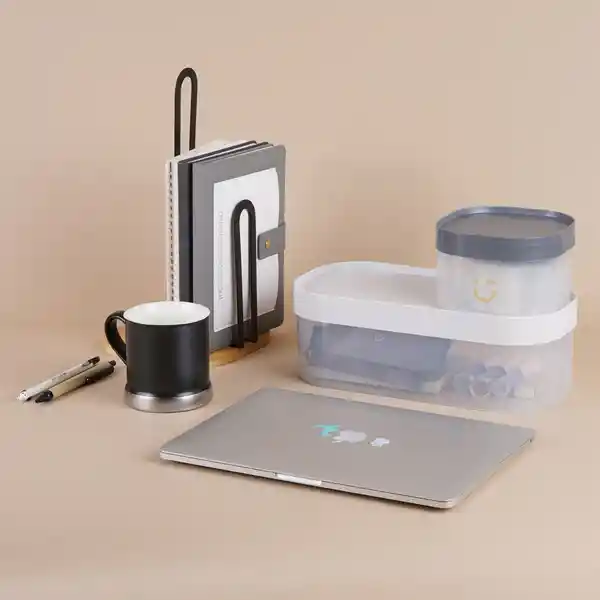Organizador Serie Silver Gray Gris Claro Grande Miniso